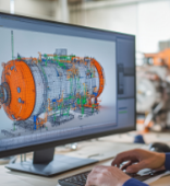 computer monitor with engineering design